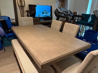Dining room table and chairs