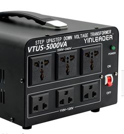 Yinleader VTUS‑5000VA Heavy‑Duty Step Up/Down Voltage Converter Transformer