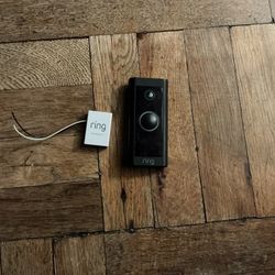 Ring  Pro Wired  Black Door Bell  With Pro Power Kit 