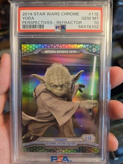 2014 Star Wars Chrome: Yoda Perspective #11E PSA 10