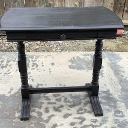BLACK VINTAGE DIY END/LIBRARY TABLE