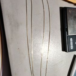 14kt Yellow Gold Serpentine Box Chain 36" Long 