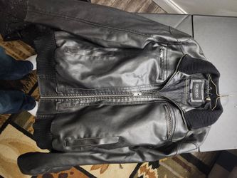 Guess mens leather jacket