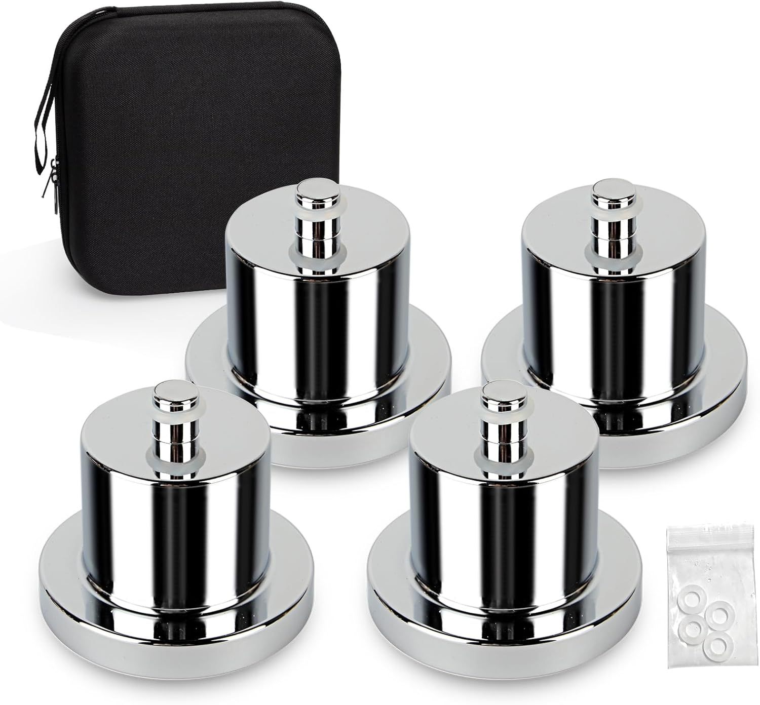 4 Pack Jack Pucks Floor Jack Lifting Jack Pad Lift Point Adapter with Storage Case Compatible with Rivian R1T R1S Accessories