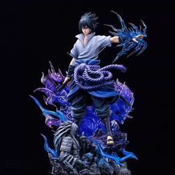 36cm Sasuke Uchiha dynamic resin statue/figure inspired by the Naruto Shippuden series