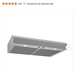 Broan-NuTone MTR Series 30 in. 350 Max Blower CFM, Convertible Under Cabinet Range Hood, Stainless Steel, ENERGY STAR