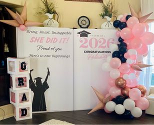 Graduation backdrop