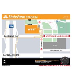 Arizona Cardinals Vs Dallas Cowboys Orange Parking Pass