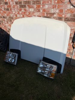 2008-13 Chevrolet Silverado Hood and headlights