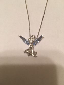 Tinker Bell Necklace- All Silver. Never worn. Brand New