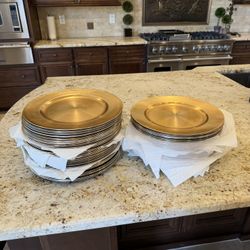 70 Gold 13” Charger Plates