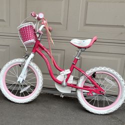 Girls Pink & White Bike Great Condition!