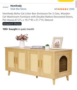 Litter box / cat bed enclosure / TV console