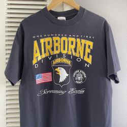 Vintage 1992 US Army AIRBORNE DIVISION Screaming Eagles T-shirt