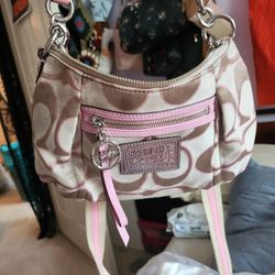 Coach Poppy Signature Pink Bag