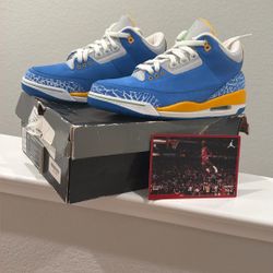 Vintage Jordan Pair!!! Jordan 3 Has A Card From 1988. Size 8