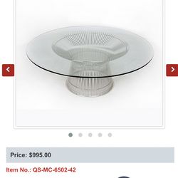 Platner Round Steel Coffee Table