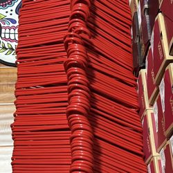 Red Container Store Hangers