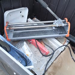 Electric tile cutter n manual cutter