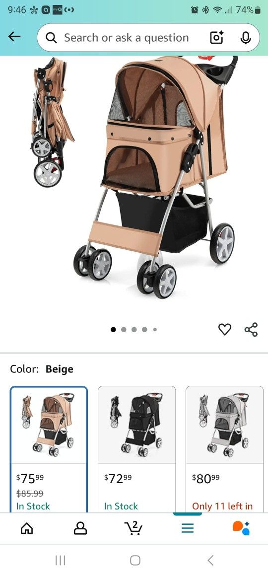 Dog Stroller 60 Or Best Offer