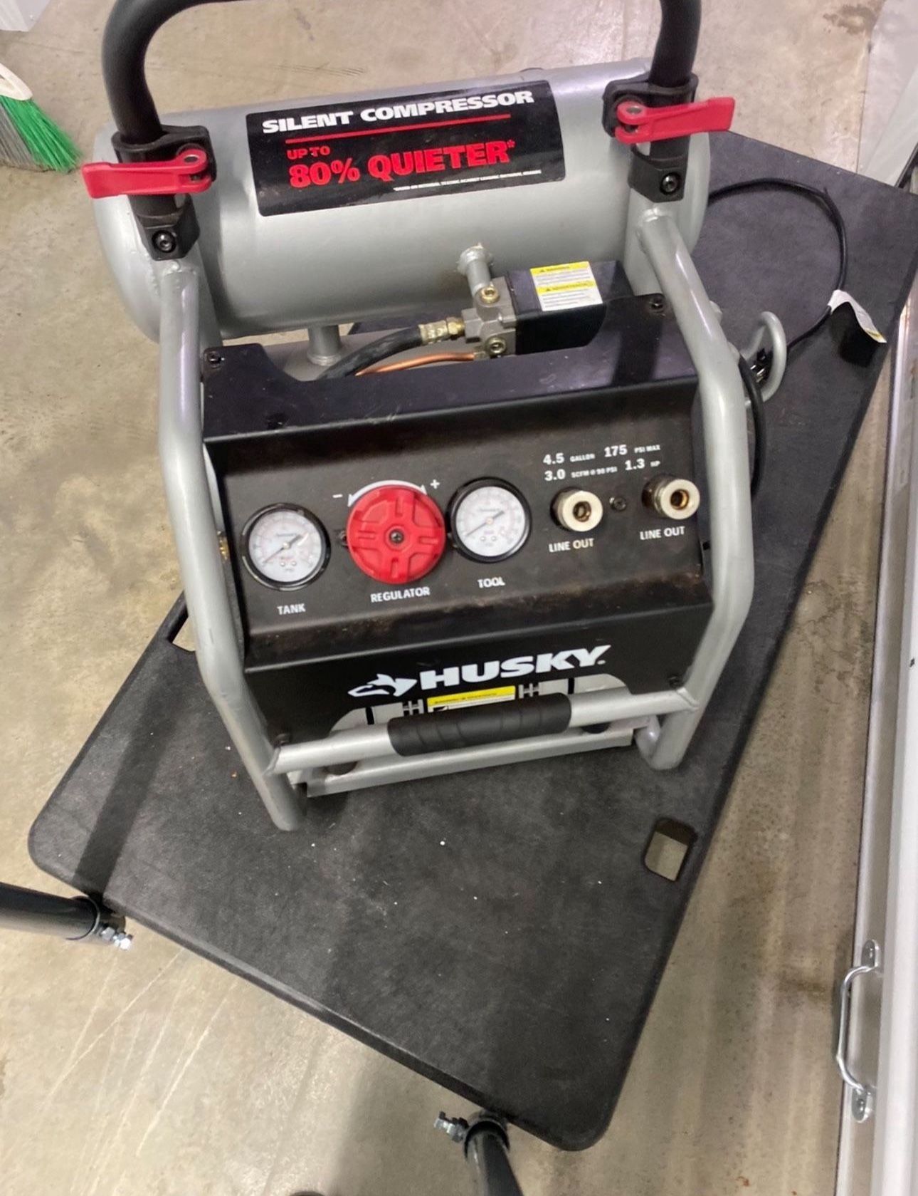 4.5 Gal. 175 PSI Portable Electric Quiet Air Compressor
