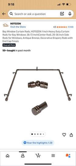 Bay Window Curtain Rod