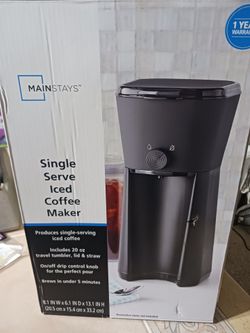 SINGLE SERVE ICED COFFEE MAKER