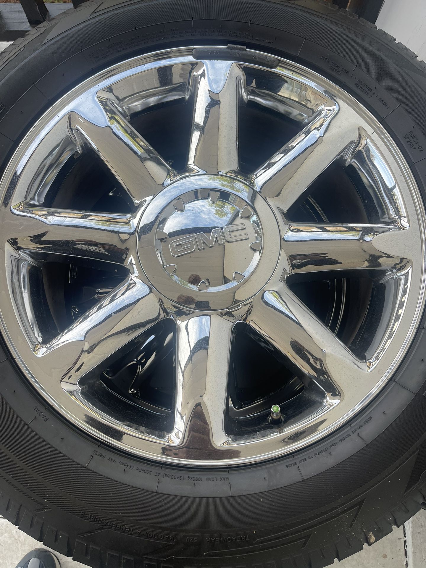 20 inch chrome GMC rims, And Tires for Sale in Leland, NC OfferUp