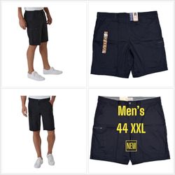 Men's Weatherproof 44 XXL 2XL Chino Khakis Shorts Black Golf Stretch NWT