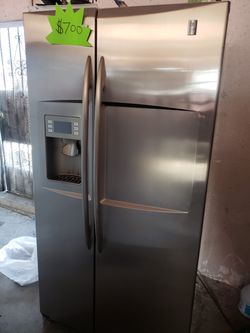 GE stainless steel fridge