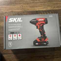SKIL 20V 1/4 Inch Hex Cordless Impact Driver, Including 2.0Ah PWRCore 20 Lithium Battery and Charger - ID572702