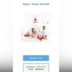 Hapee - Teepee Tent Red