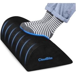 Under-Desk Foot Rest – Soft Foam, Washable Cover – Like New – $10