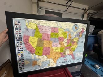 Framed USA Map