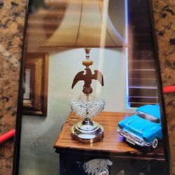 Lamps, crystal brass Eagle.\nFrom the 1940 perfect work.Great , two hundred for the set firm