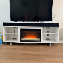 Tv stand  70’inch with Chimney