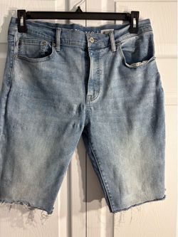 Arizona Men's Advance Flex 360 Skinny Denim Jorts Cutoff Shorts 34 (A4)