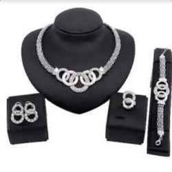 African Ethiopian 4pcs Jewelry Set