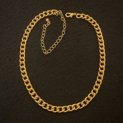 14”-16” Goldtone Chain Necklace/Choker 