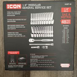 Icon 48pc 1/4 Socket Set 