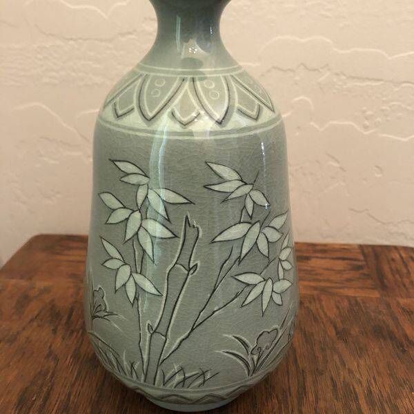 Authentic Original Korean Celadon Vase