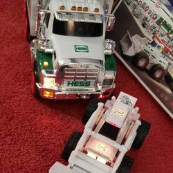 HESS TOY TRUCK & FRONT LOADER 2008 EDITION WITH BOX NO INSERTS READ DESCRIB PLEASE