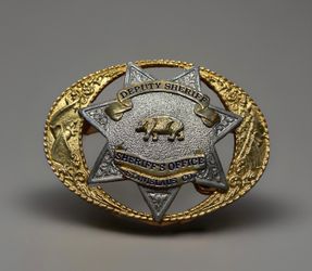 Deputy Sheriff Stanislaus County Belt Buckle