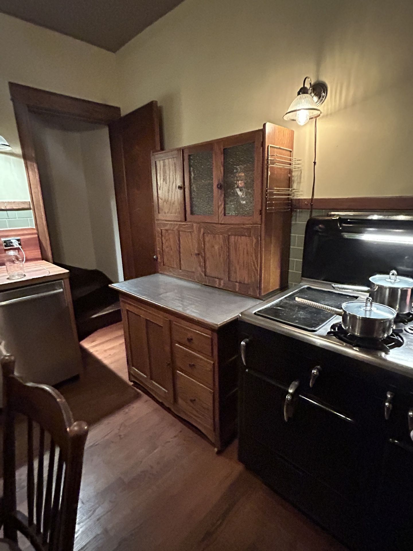 Original Antique Hoosier Cabinet 