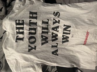 off white t shirt size small