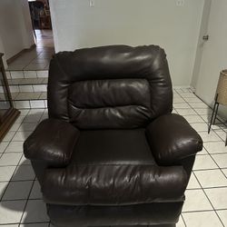 Leather recliner