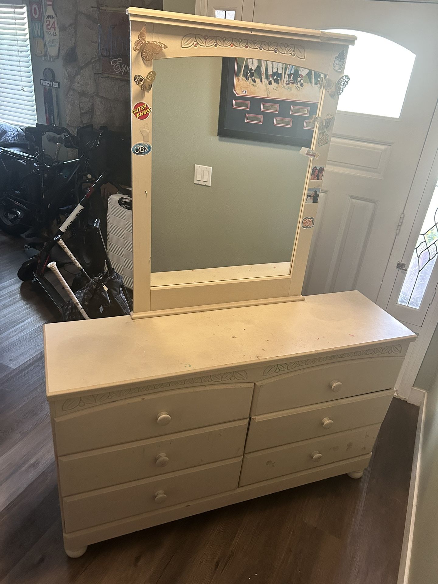 Dresser And Mirror