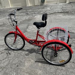 Adult Tricycle 24 in. 7 Speed Foldable Tricycle. PRICE. $250.00 FIRM!!