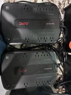 APC Back-UPS 650 battery backup- 2 available