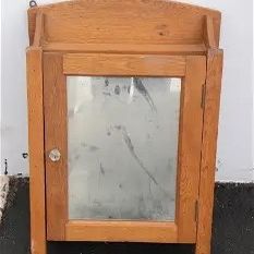 Antique Oak Wall Cabinet